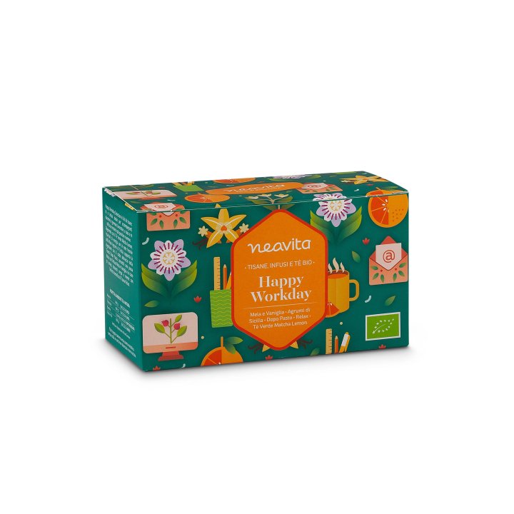 Neavita Selezione Infusi e Tisane Biologiche Happy Workday Selection 20 Filtri