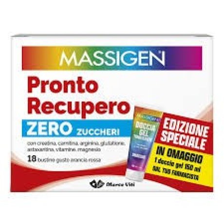 PRONTO RECUPERO 18 Bustine Senza Zucchero EDIZIONE SPECIALE 2025 (DOCCIA GEL TONIFICANTE IN OMAGGIO)