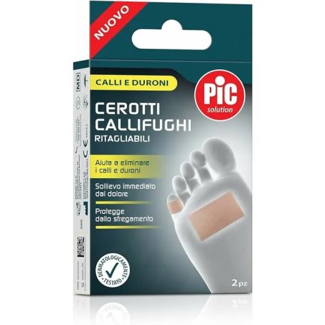 Pic Solution Cerotti Callifughi Ritagliabili Con Acido Salicilico 2 Pezzi 6x4cm