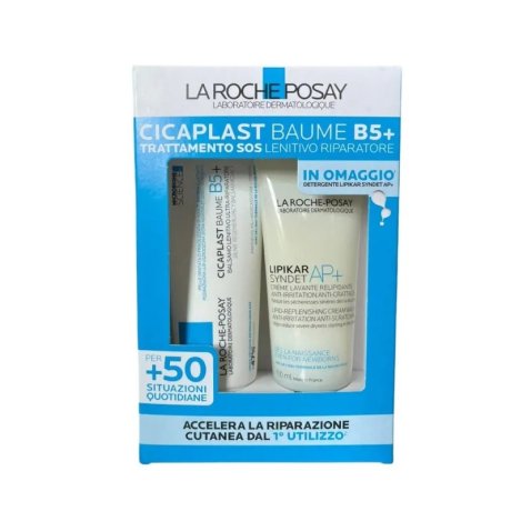 La Roche Posay Cofanetto Cicaplast Baume B5 + Lipikar Syndet in Omaggio 100 ml + 100 ml