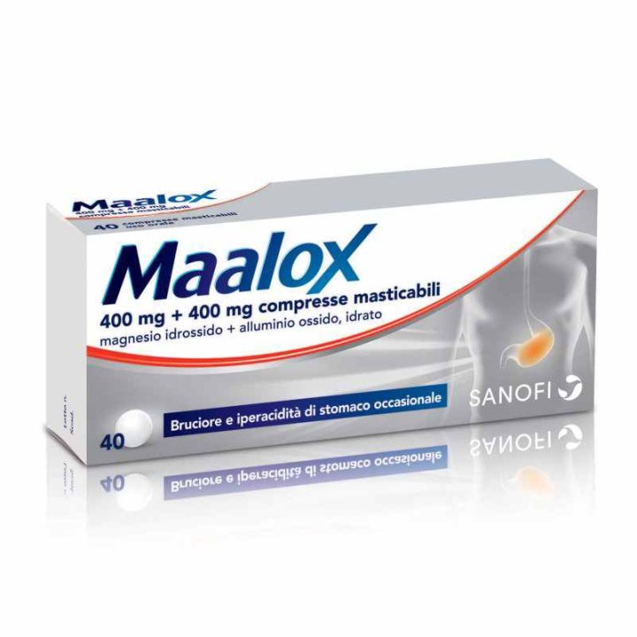 MAALOX 40 Compresse Masticabili 400 MG + 400 MG