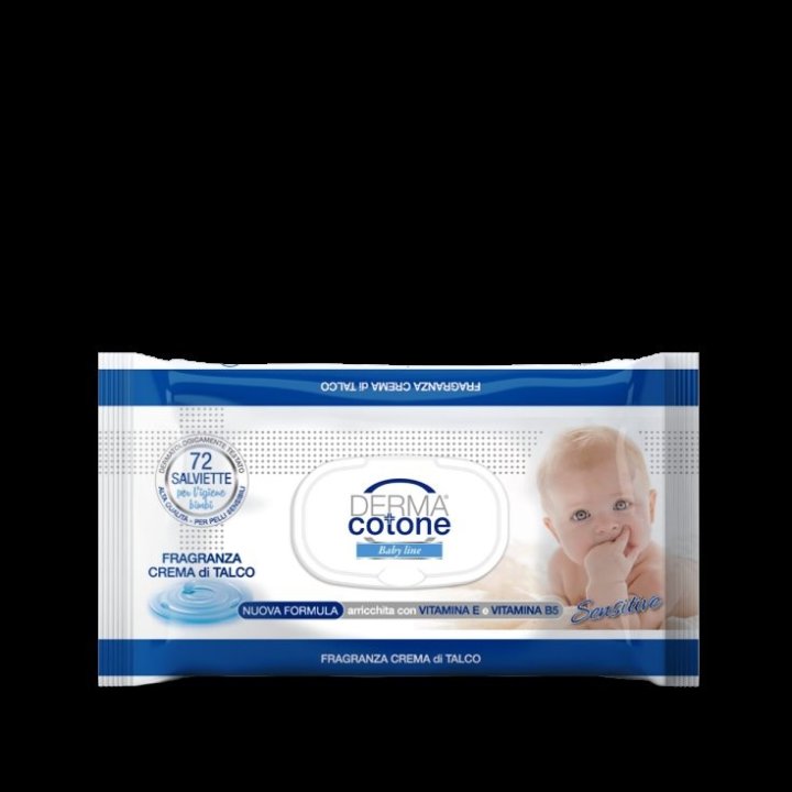 DERMACOTONE Baby 72Salviettine Fragranza Talco