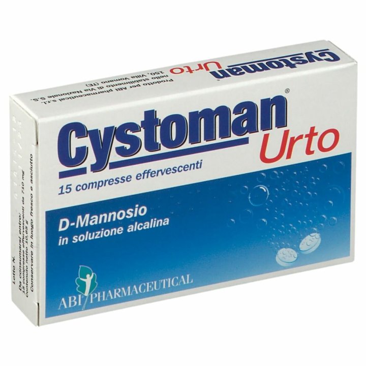 Cystoman Urto Integratore per le Vie Urinarie 15 Compresse Effervescenti
