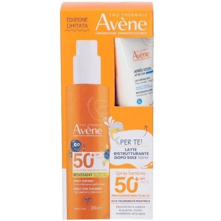 Avène Duo Bambino Spray SPF 50+ 200 ml + Latte Doposole Ristrutturante 50 ml