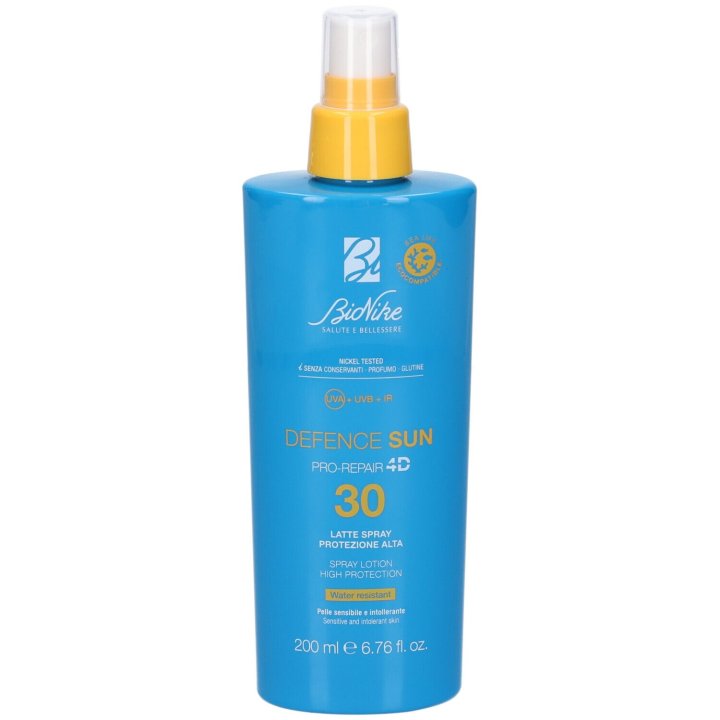 BioNike Defence Sun Pro-Repair 4D SPF 30 Latte Spray Protezione Alta 200 ml