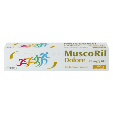 MUSCORIL DOLORE GEL 60 G 20MG/G