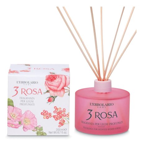 3 ROSA FRAGRANZA PER LEGNI PROFUMATI 200 ML