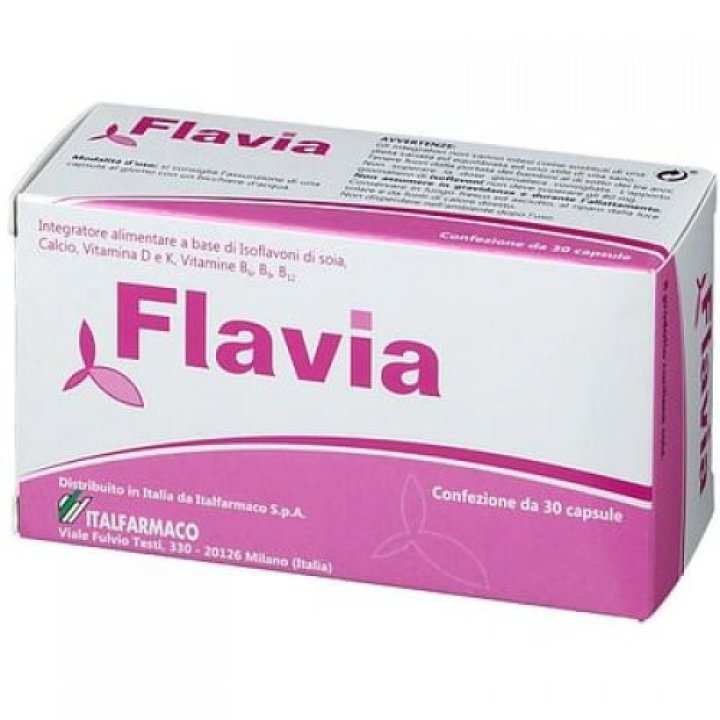 Flavia Integratore per i Disturbi della Menopausa 30 Capsule Molli