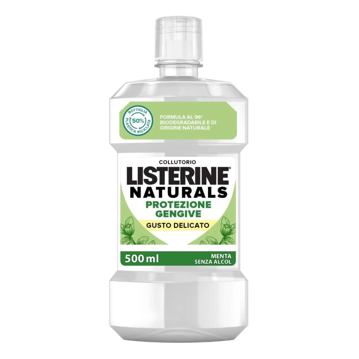 Listerine Naturals Protezione Gengive Collutorio Gusto Delicato 500ml