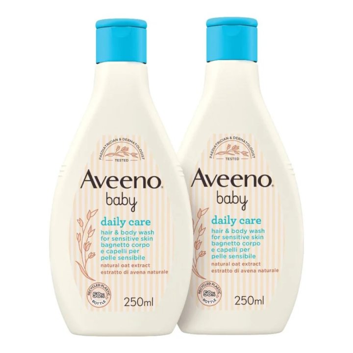 Aveeno Baby Bagnetto corpo e capelli Bundle 250 ml + 250 ml