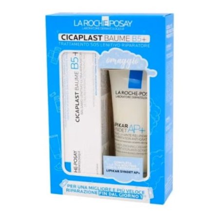 La Roche Posay Trattamento Lenitivo Riparatore Cicaplast Baume B5+ 100 ml e Lipikar Syndet AP+ 100 ml