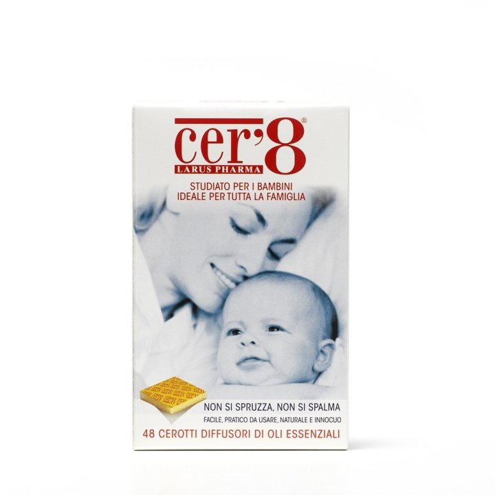 Cer'8 Cerotto Anti Zanzare Insetti Neonati Bambini Adulti 48 Cerotti