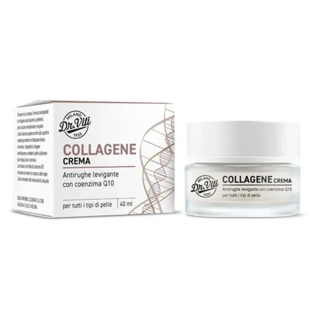 Dr. Viti Collagene Crema Viso Antirughe Levigante con Coenzima Q10 40 ml