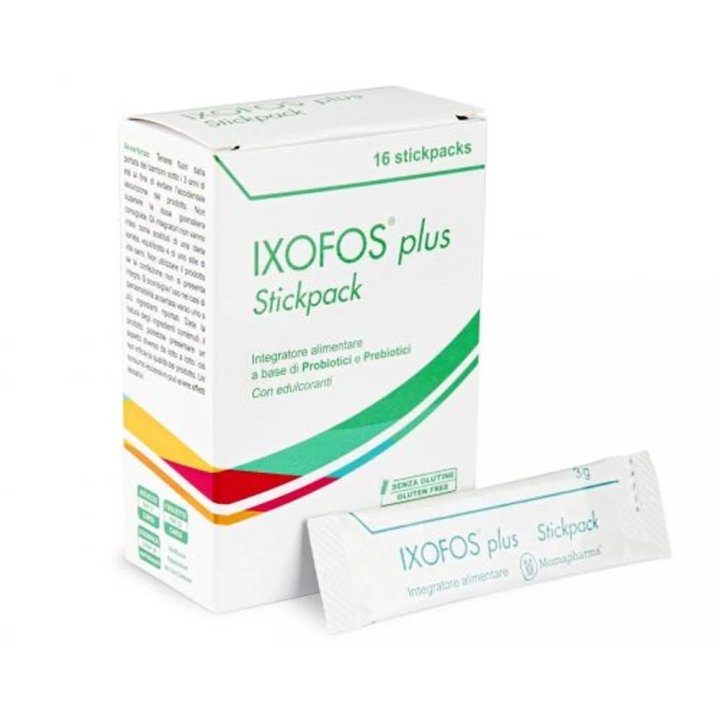 Ixofos Plus Integratore di Probiotici e Prebiotici 16 Stick