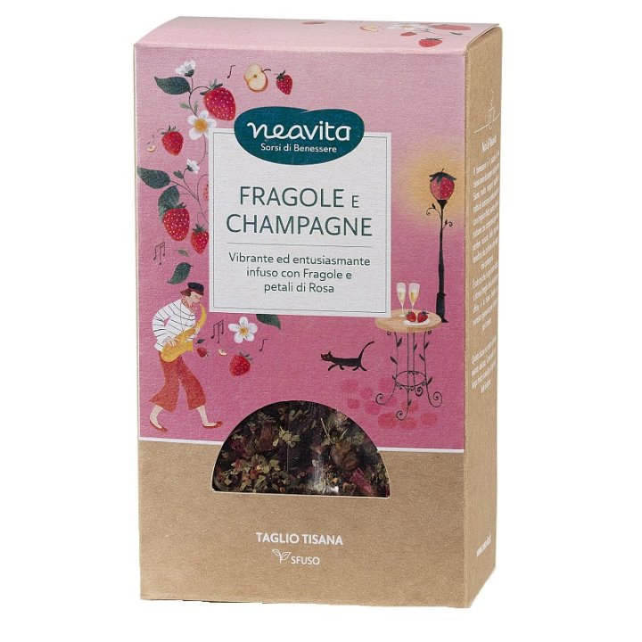 Neavita Infuso Fragole e Champagne Taglio Tisana Sfuso 80 g