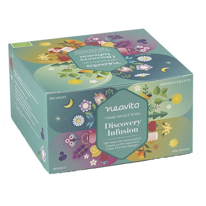 Neavita Cofanetto Discovery Infusion con Selezione Infusi e Tisane Bio 40 Filtri
