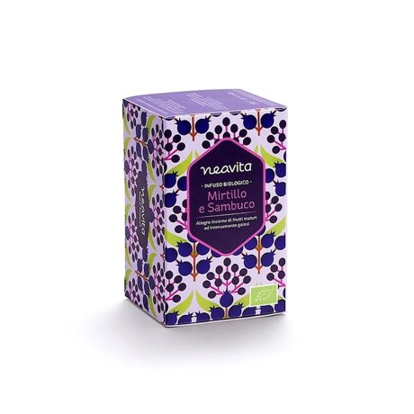 Neavita Infuso in Filtro Mirtillo e Sambuco Bio 15 filtri