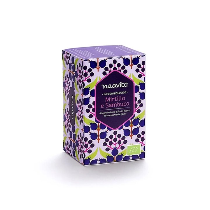 Neavita Infuso in Filtro Mirtillo e Sambuco Bio 15 filtri