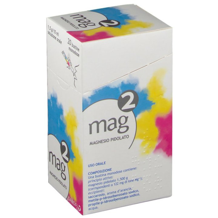 MAG 2c soluzione orale 20 bustine monodose 10 ml 1,5 g/10 ml