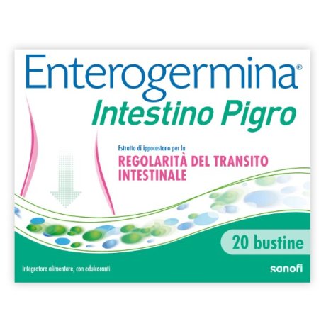 Enterogermina Intestino Pigro Integratore per il Transito Intestinale 20 Bustine Bipartite