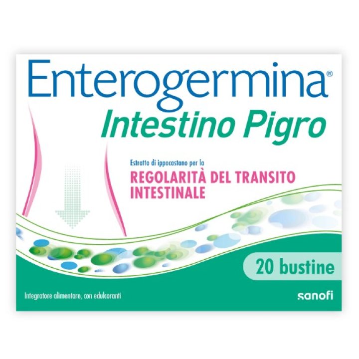Enterogermina Intestino Pigro Integratore per il Transito Intestinale 20 Bustine Bipartite