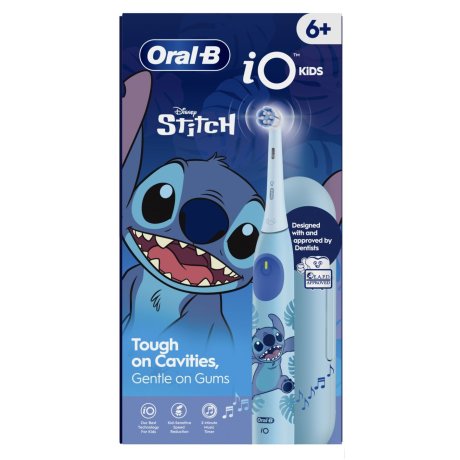 Oral-B Spazzolino Elettrico iO Kids Stitch Disney, 1 Testina, 1 Custodia Da Viaggio
