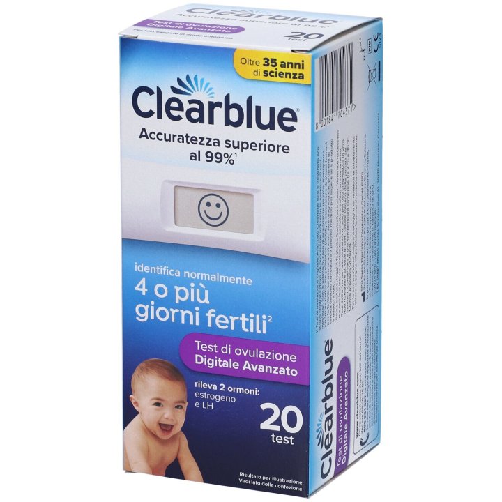 Clearblue Test di Ovulazione Digitale Avanzato 20 test