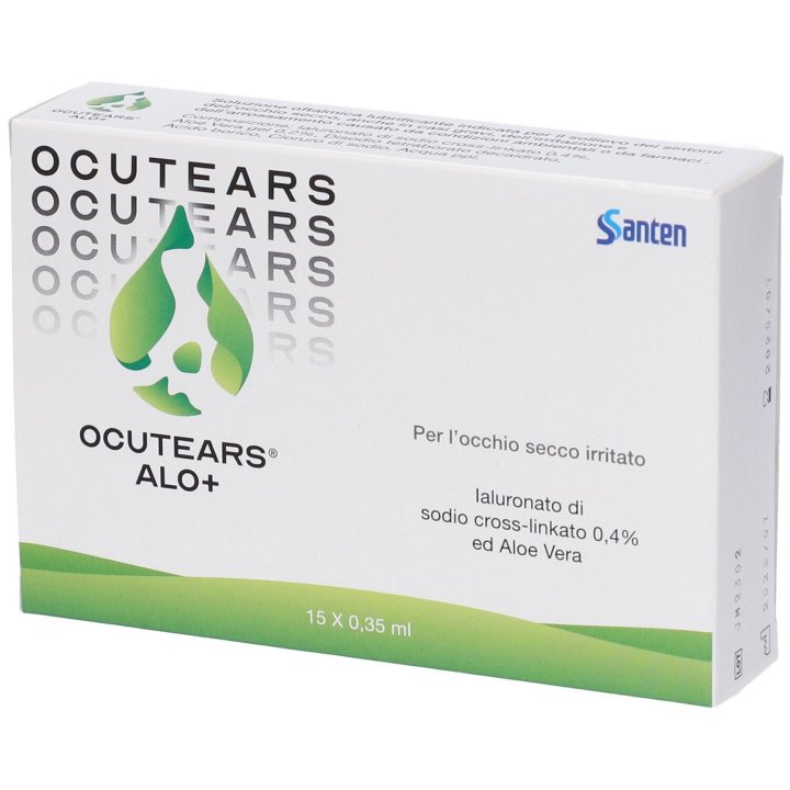 Ocutears Alo+ Collirio Lubrificante 0,4% 15 contenitori da 0,35 ml