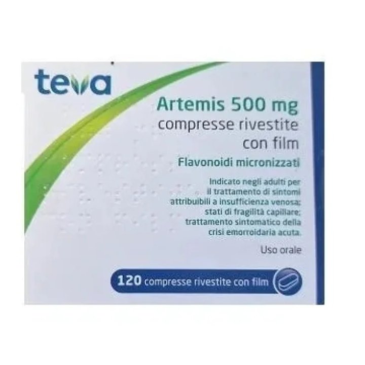 ARTEMIS 120 Compresse Rivwstite 500 mg