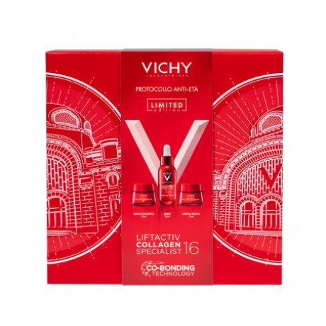 Vichy Cofanetto Spa Protocollo Antietà Liftactiv Collagen Specialist 16 Siero 30 ml + Crema Giorno 15 ml + Crema Notte 15 ml Vichy Cofanetto Spa Protocollo Antietà Liftactiv Collagen Specialist 16 Siero 30 ml + Crema Giorno 15 ml + Crema Notte 15 ml