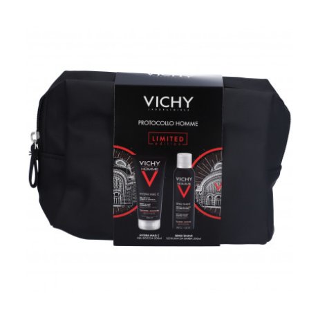 Vichy Cofanetto Pochette Uomo Hydra Mag C Gel Doccia 200 ml + Sensi Shave Schiuma da Barba 200 ml Vichy Cofanetto Pochette Uomo Hydra Mag C Gel Doccia 200 ml + Sensi Shave Schiuma da Barba 200 ml