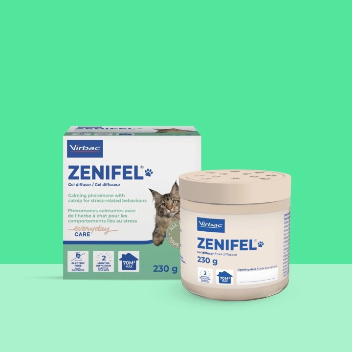 Zenifel Diffusore in Gel con Feromoni Calmanti per Gatti 230 gr Zenifel Diffusore in Gel con Feromoni Calmanti per Gatti 230 gr