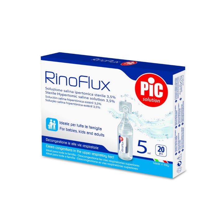 RINOFLUX Soluzione salina Ipertonica sterile 3,% 20 flaconcini da 5 ml