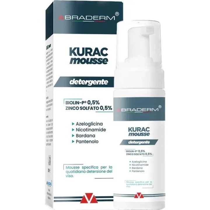 Braderm Kurac Mousse Detergente Viso 100ml