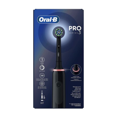 ORAL-B PRO 3 BLACK SPAZZOLINO ELETTRICO + 2 TESTINE