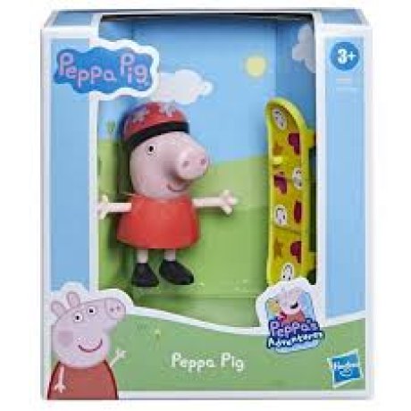 HASBRO PEPPA'S FUN FRIENDS FIGURE PEPPA PIG CON SKATEBOARD