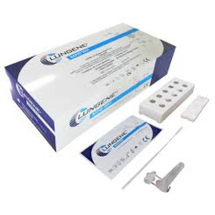 TEST ANTIGENICO RAPIDO COVID-19 CLUNGENE DETERMINAZIONE QUALITATIVA ANTIGENI SARS-COV-2 IN TAMPONI NASOFARINGEI/OROFARINGEI MEDIANTE IMMUNOCROMATOGRAFIA 25 PEZZI USO PROFESSIONALE