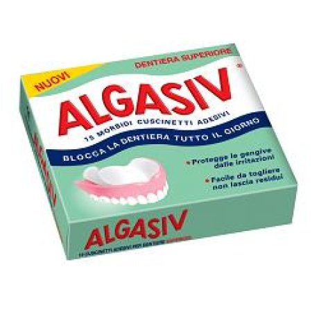 ALGASIV ADESIVO PER PROTESI DENTARIA SUPERIORE 15 PEZZI