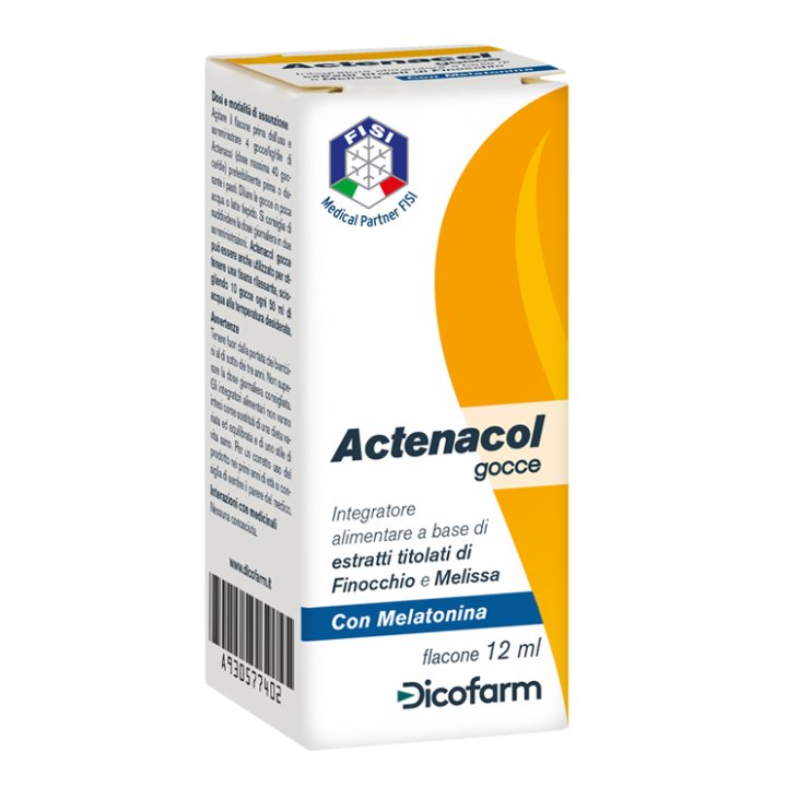 ACTENACOL GOCCE 12 ML CON MELATONINA