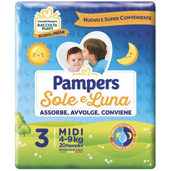 PAMPERS SOLEELUNA MIDI 20P 9495<