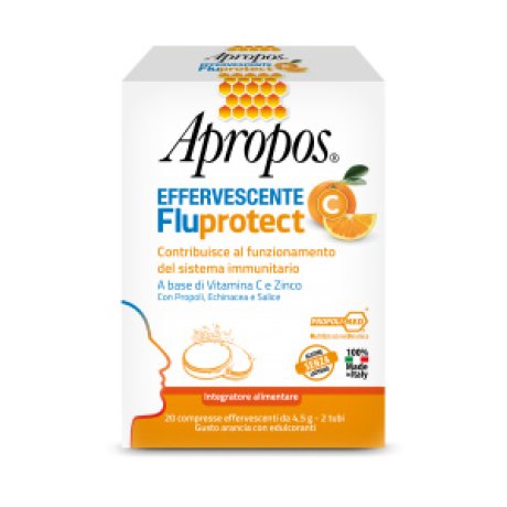 APROPOS FLUPROTECT EFFERVESCENTE C 20 COMPRESSE