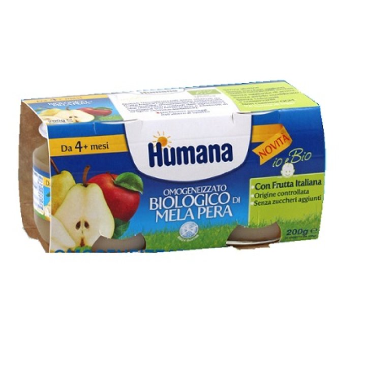 OMO HUMANA Mela-Pera 2x100g