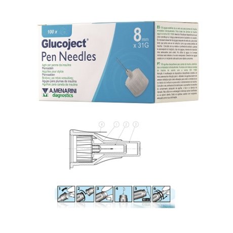 GLUCOJECT Pen Needles 31g 8mm