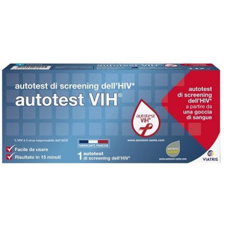 AUTOTEST VIH SCREENING DELL'HIV CONTIENE 1 AUTOTEST + SOLUZIONE + BISTURI + CEROTTO + GARZA + SALVIETTA DISINFETTANTE