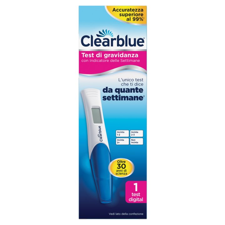 TEST DI GRAVIDANZA CLEARBLUE CON INDICATORE DELLE SETTIMANE1 PEZZO