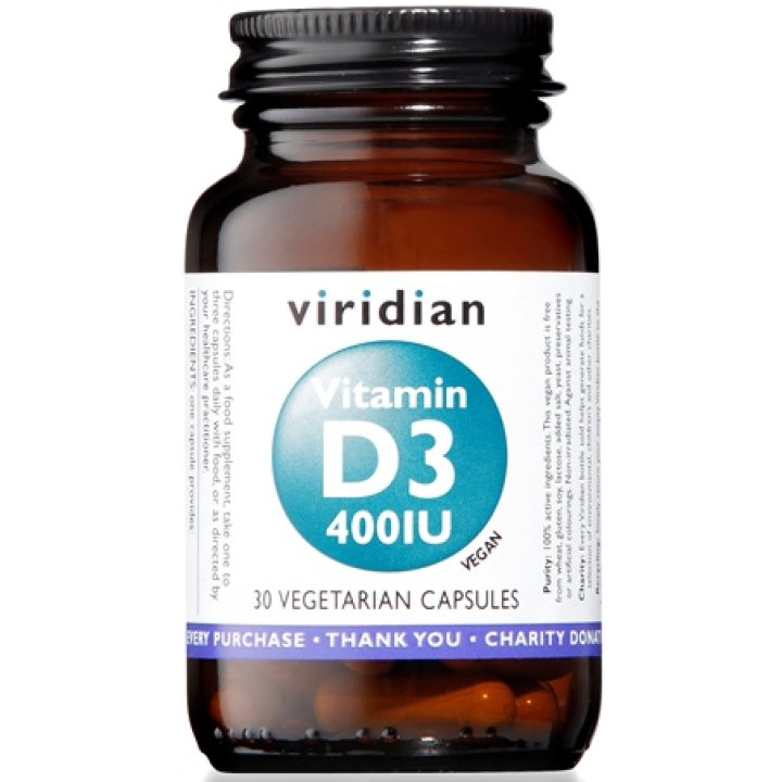 VITAMIN D3 400IU 30CPS VEG NATUR