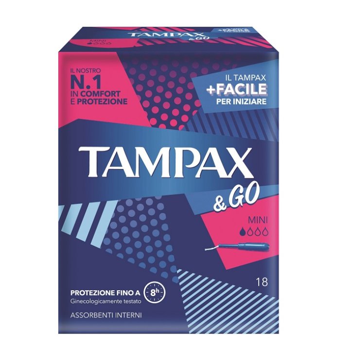 TAMPAX & GO MINI 18 PEZZI