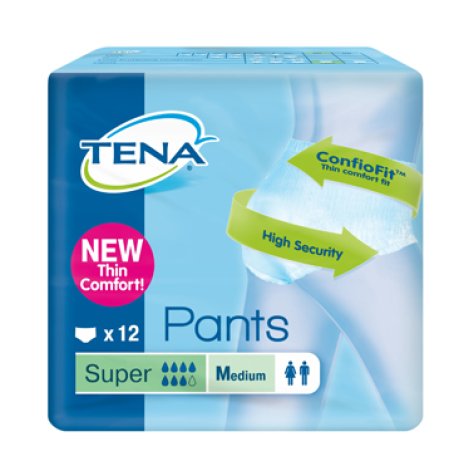 TENA PANTS SUPER M NEW 12PZ<