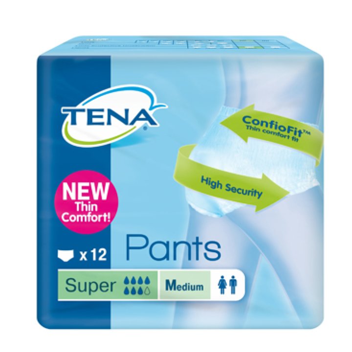 TENA PANTS SUPER M NEW 12PZ<