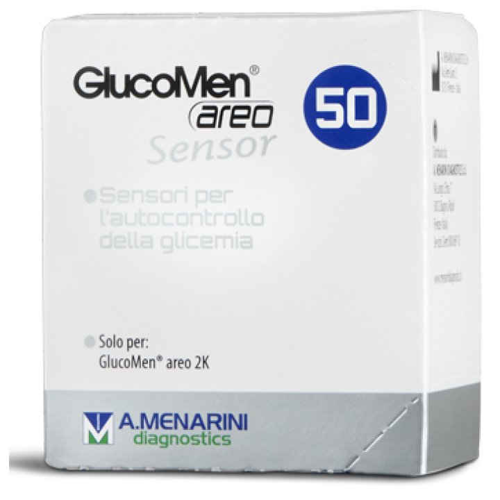 STRISCE MISURAZIONE GLICEMIA GLUCOMEN AREO SENSOR 50 PEZZI